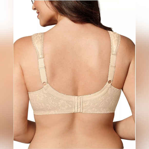 Playtex 18 Hr Bra 38D Ultimate Shoulder Comfort Natural Beige 4693 Wire Free - Picture 4 of 15
